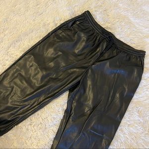 Faux Leather Joggers/Pants